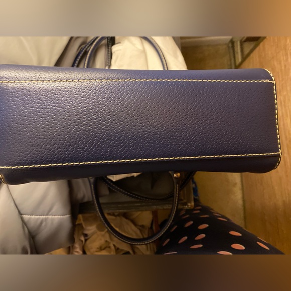 Kate Spade Navy and White Striped Satchel - Picture 12 of 12